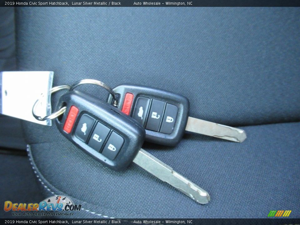 2019 Honda Civic Sport Hatchback Lunar Silver Metallic / Black Photo #20