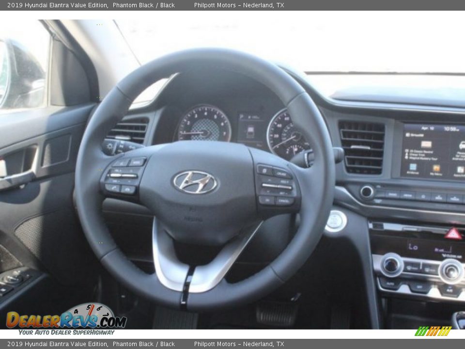 2019 Hyundai Elantra Value Edition Phantom Black / Black Photo #20