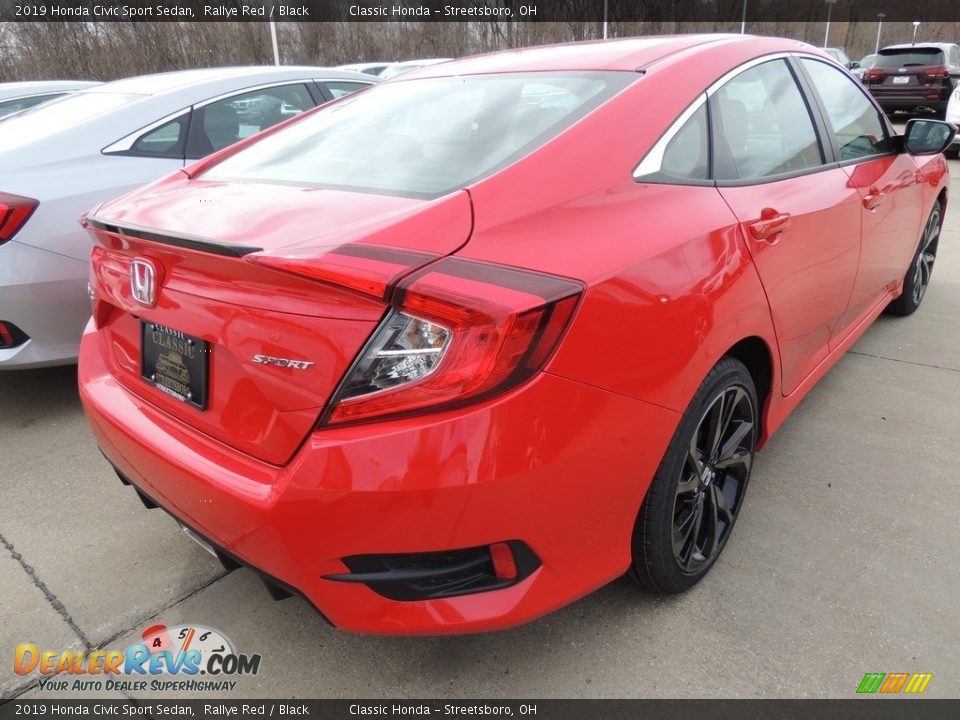 2019 Honda Civic Sport Sedan Rallye Red / Black Photo #4