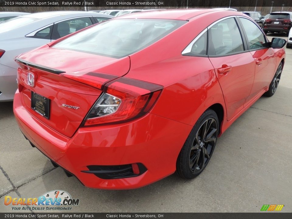 2019 Honda Civic Sport Sedan Rallye Red / Black Photo #5