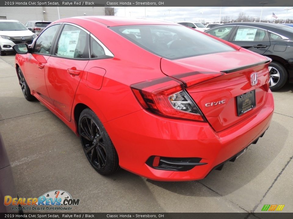2019 Honda Civic Sport Sedan Rallye Red / Black Photo #6