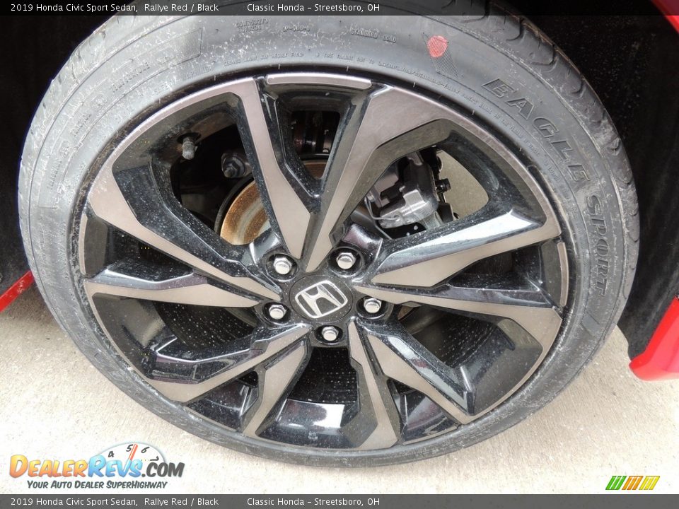 2019 Honda Civic Sport Sedan Rallye Red / Black Photo #7