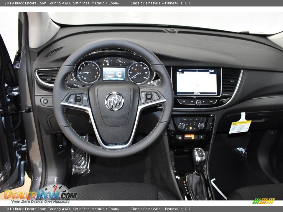 2019 Buick Encore Sport Touring AWD Satin Steel Metallic / Ebony Photo #9