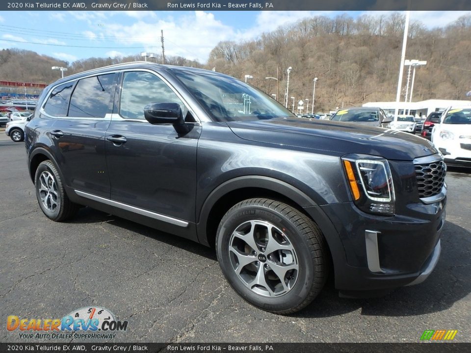 Front 3/4 View of 2020 Kia Telluride EX AWD Photo #9