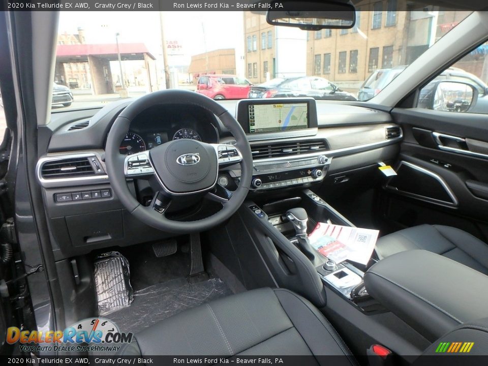 Black Interior - 2020 Kia Telluride EX AWD Photo #13