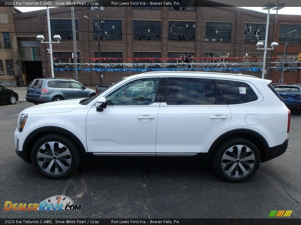 Snow White Pearl 2020 Kia Telluride S AWD Photo #6