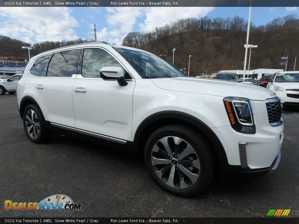 Snow White Pearl 2020 Kia Telluride S AWD Photo #9