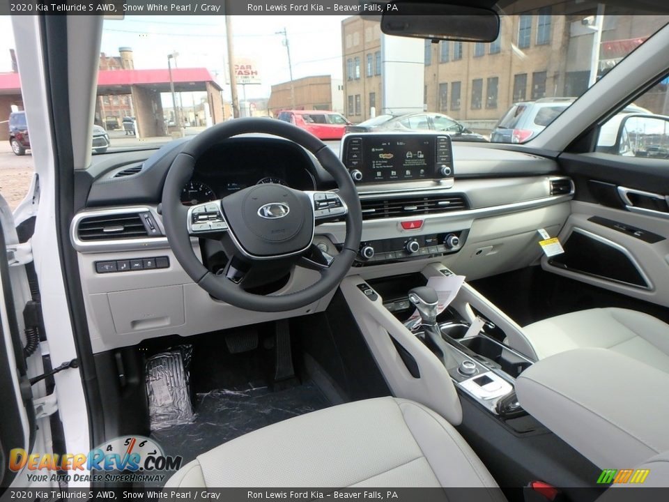 Gray Interior - 2020 Kia Telluride S AWD Photo #14