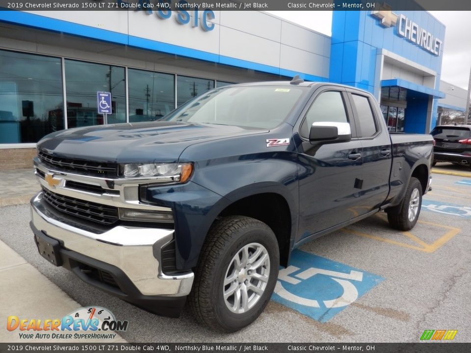 2019 Chevrolet Silverado 1500 LT Z71 Double Cab 4WD Northsky Blue Metallic / Jet Black Photo #1