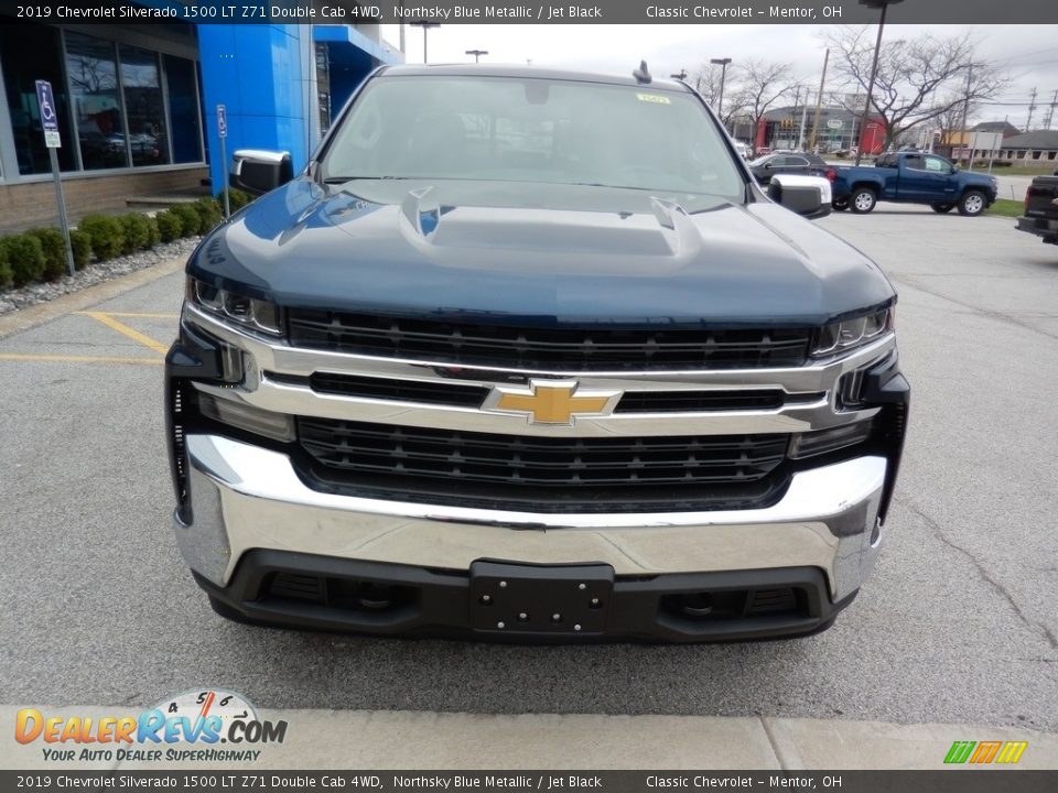 2019 Chevrolet Silverado 1500 LT Z71 Double Cab 4WD Northsky Blue Metallic / Jet Black Photo #2