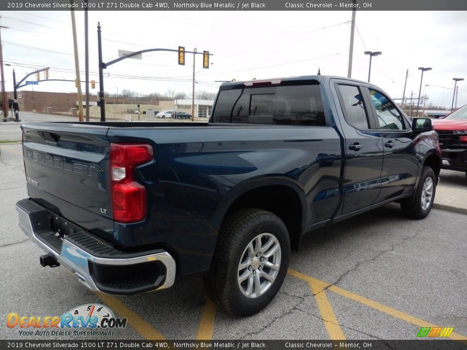 2019 Chevrolet Silverado 1500 LT Z71 Double Cab 4WD Northsky Blue Metallic / Jet Black Photo #4