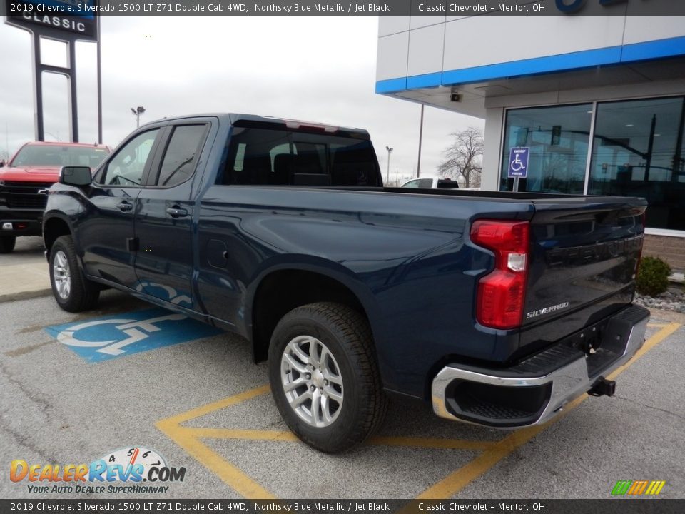 2019 Chevrolet Silverado 1500 LT Z71 Double Cab 4WD Northsky Blue Metallic / Jet Black Photo #5