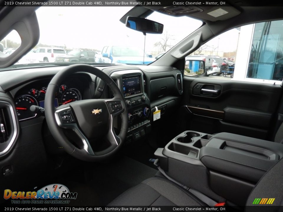 2019 Chevrolet Silverado 1500 LT Z71 Double Cab 4WD Northsky Blue Metallic / Jet Black Photo #6