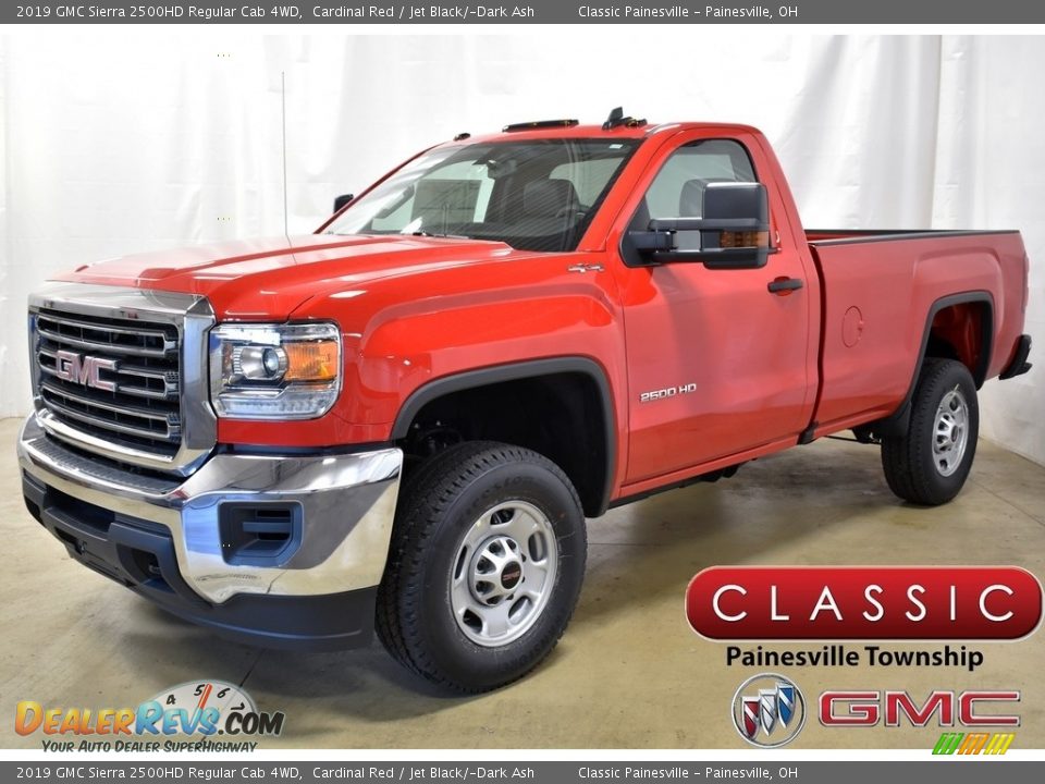 2019 GMC Sierra 2500HD Regular Cab 4WD Cardinal Red / Jet Black/­Dark Ash Photo #1