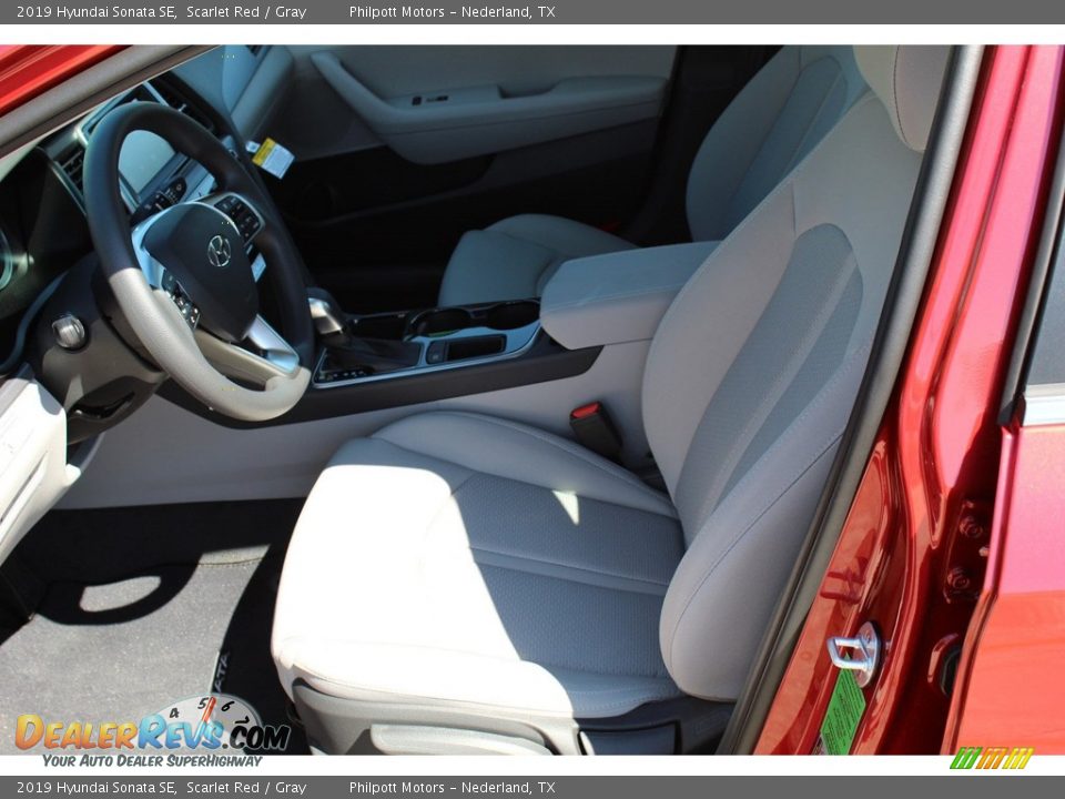 2019 Hyundai Sonata SE Scarlet Red / Gray Photo #10