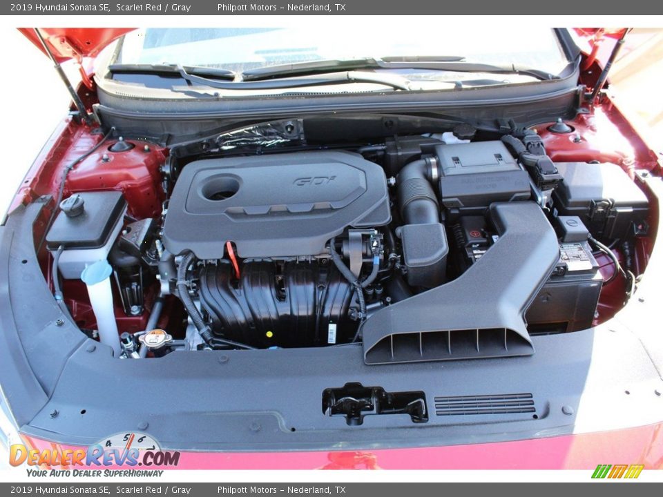 2019 Hyundai Sonata SE Scarlet Red / Gray Photo #21