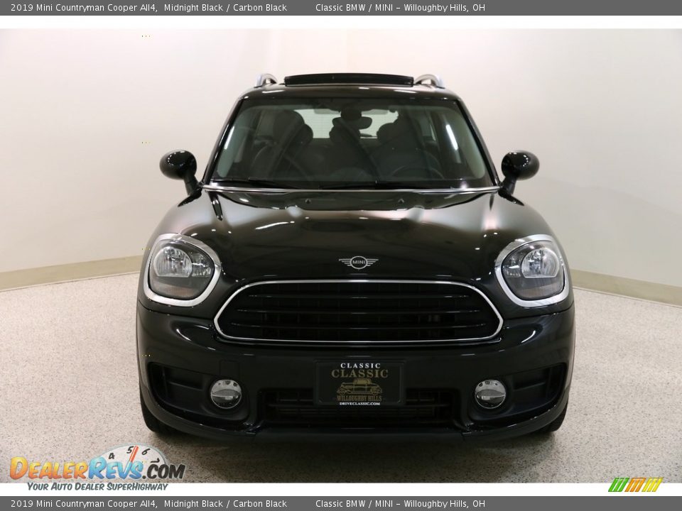 2019 Mini Countryman Cooper All4 Midnight Black / Carbon Black Photo #2