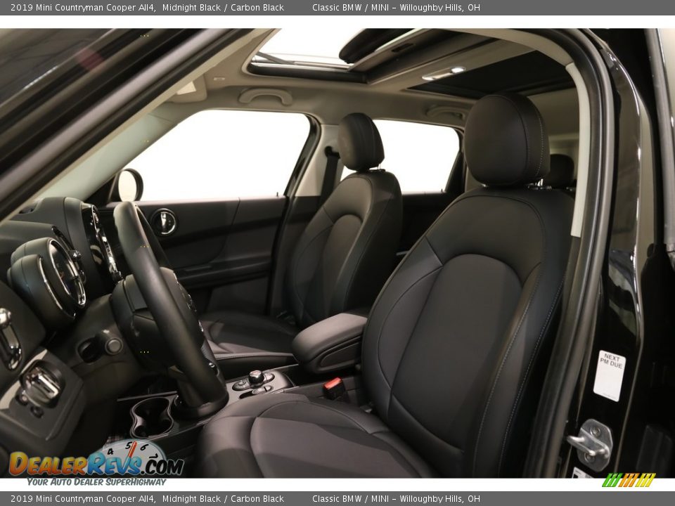 2019 Mini Countryman Cooper All4 Midnight Black / Carbon Black Photo #5