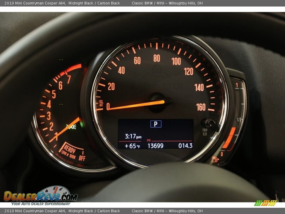 2019 Mini Countryman Cooper All4 Midnight Black / Carbon Black Photo #8