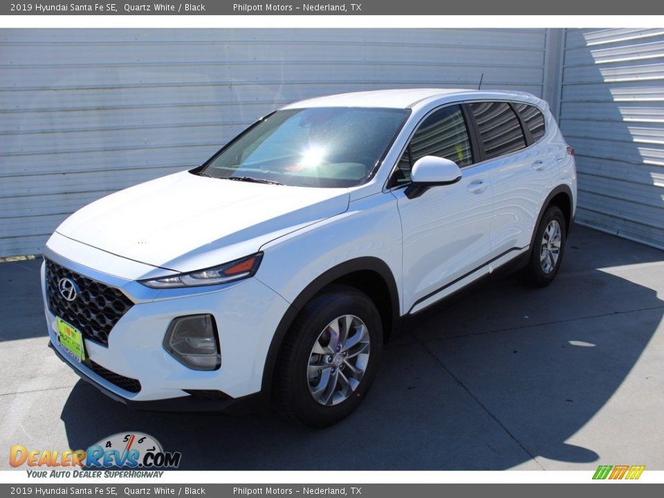 2019 Hyundai Santa Fe SE Quartz White / Black Photo #4