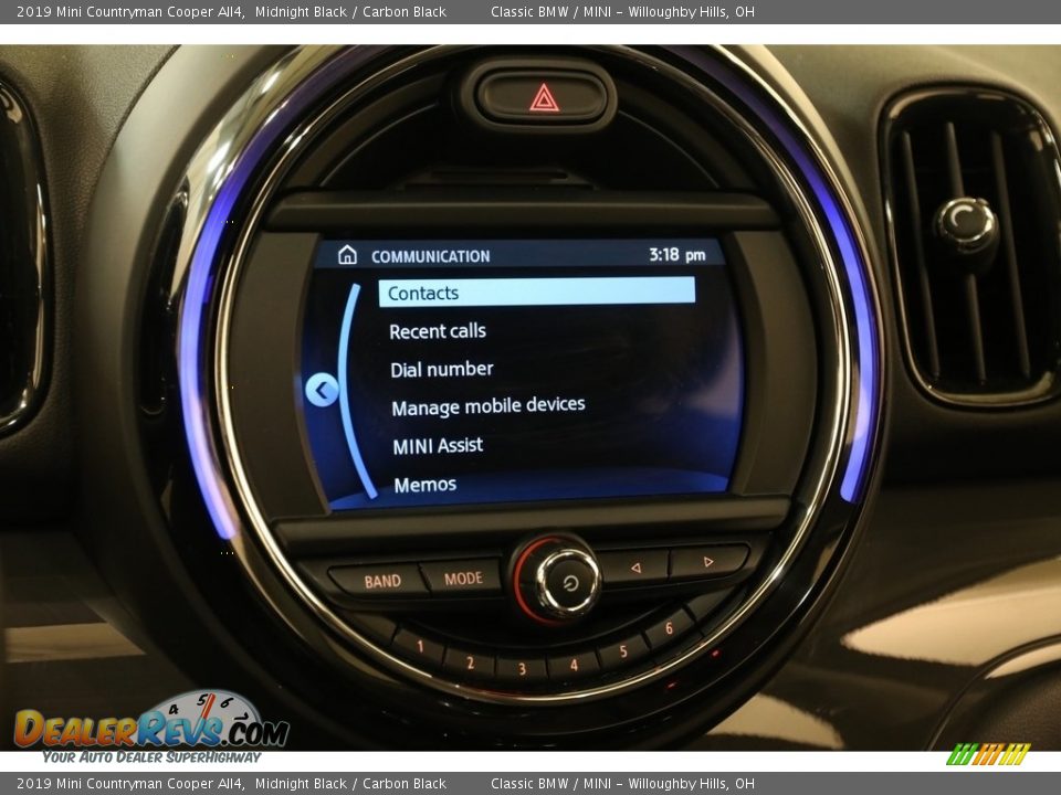 2019 Mini Countryman Cooper All4 Midnight Black / Carbon Black Photo #11