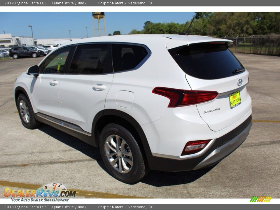 2019 Hyundai Santa Fe SE Quartz White / Black Photo #6