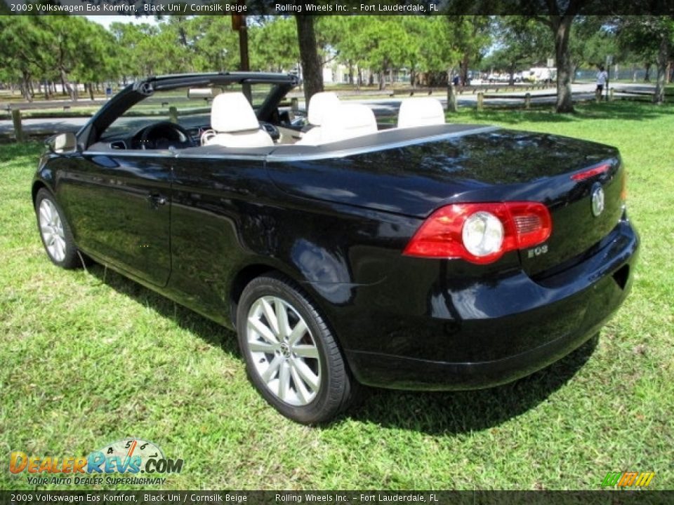 2009 Volkswagen Eos Komfort Black Uni / Cornsilk Beige Photo #1