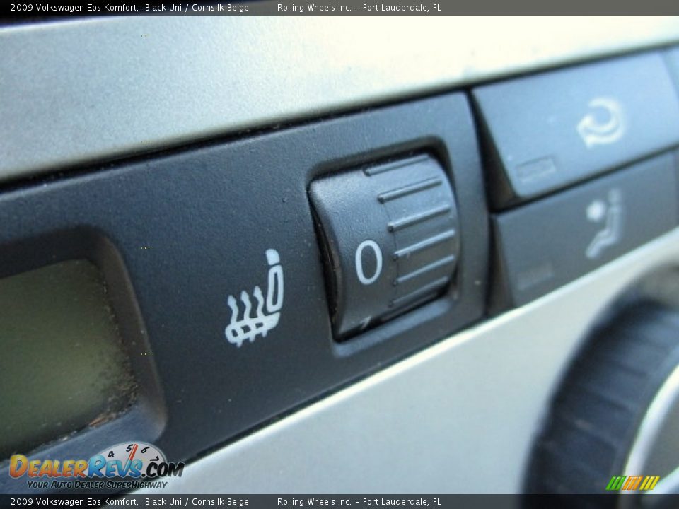2009 Volkswagen Eos Komfort Black Uni / Cornsilk Beige Photo #2