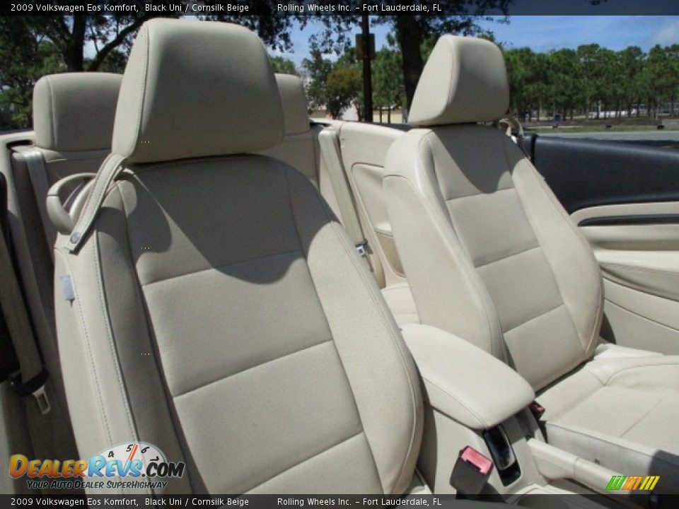 2009 Volkswagen Eos Komfort Black Uni / Cornsilk Beige Photo #4