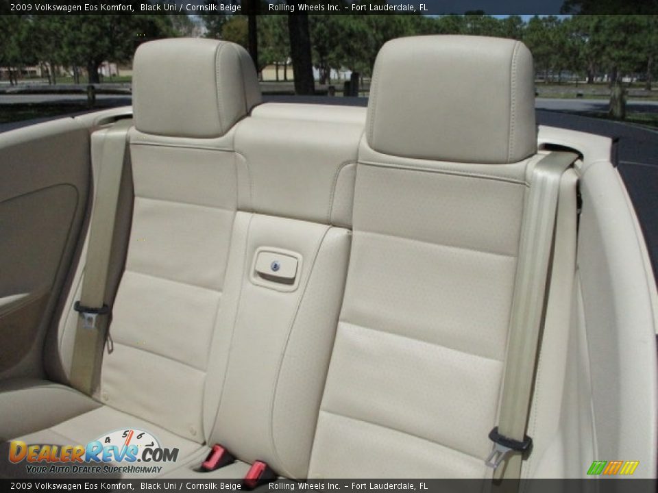 2009 Volkswagen Eos Komfort Black Uni / Cornsilk Beige Photo #6