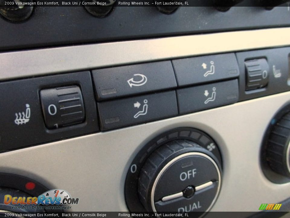 2009 Volkswagen Eos Komfort Black Uni / Cornsilk Beige Photo #8