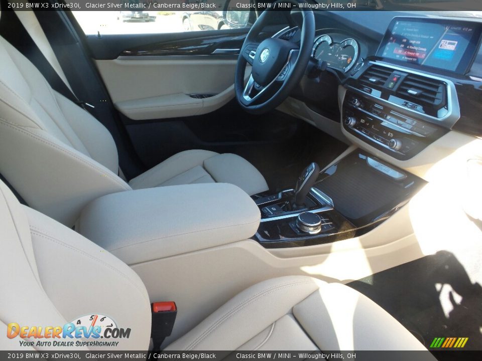 2019 BMW X3 xDrive30i Glacier Silver Metallic / Canberra Beige/Black Photo #3