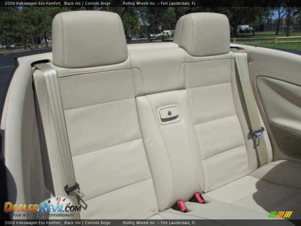 2009 Volkswagen Eos Komfort Black Uni / Cornsilk Beige Photo #23