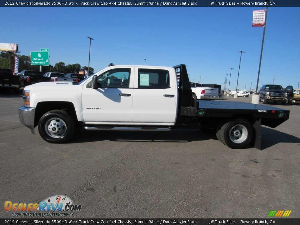 2019 Chevrolet Silverado 3500HD Work Truck Crew Cab 4x4 Chassis Summit White / Dark Ash/Jet Black Photo #2