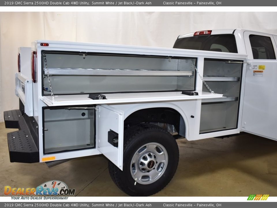 2019 GMC Sierra 2500HD Double Cab 4WD Utility Summit White / Jet Black/­Dark Ash Photo #9