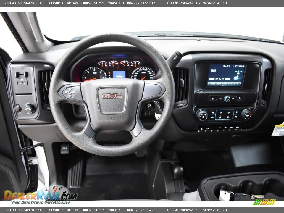 2019 GMC Sierra 2500HD Double Cab 4WD Utility Summit White / Jet Black/­Dark Ash Photo #11