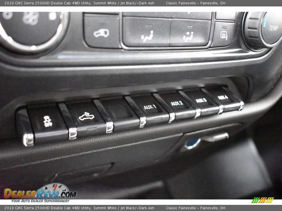 2019 GMC Sierra 2500HD Double Cab 4WD Utility Summit White / Jet Black/­Dark Ash Photo #14