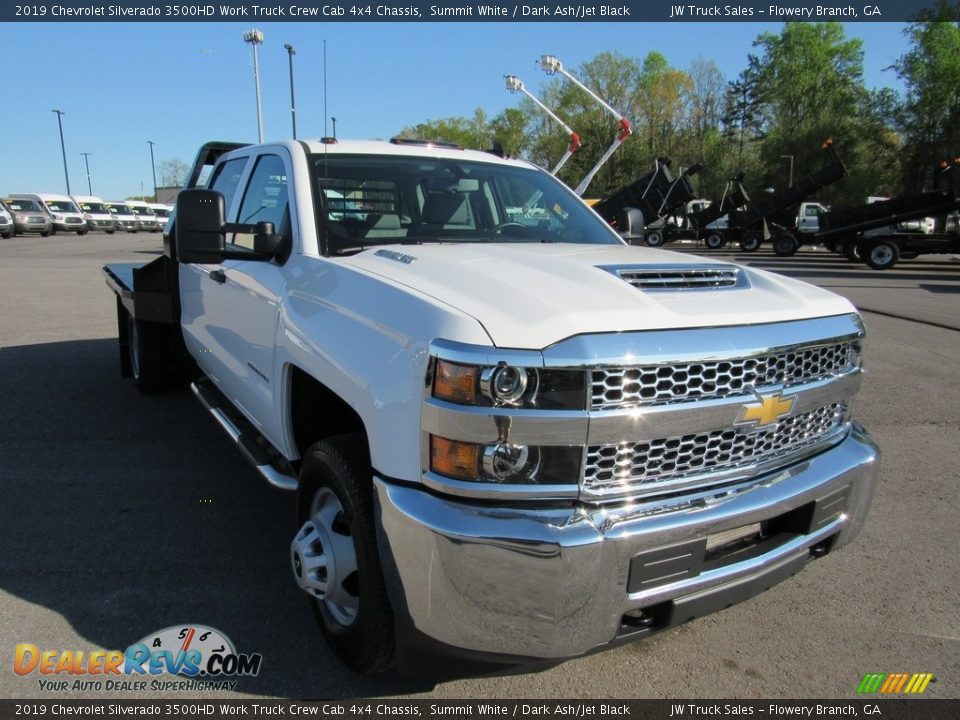 2019 Chevrolet Silverado 3500HD Work Truck Crew Cab 4x4 Chassis Summit White / Dark Ash/Jet Black Photo #7