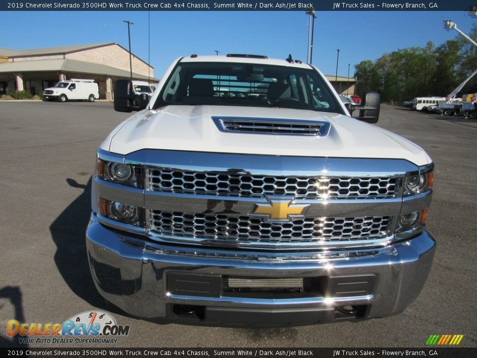 2019 Chevrolet Silverado 3500HD Work Truck Crew Cab 4x4 Chassis Summit White / Dark Ash/Jet Black Photo #8