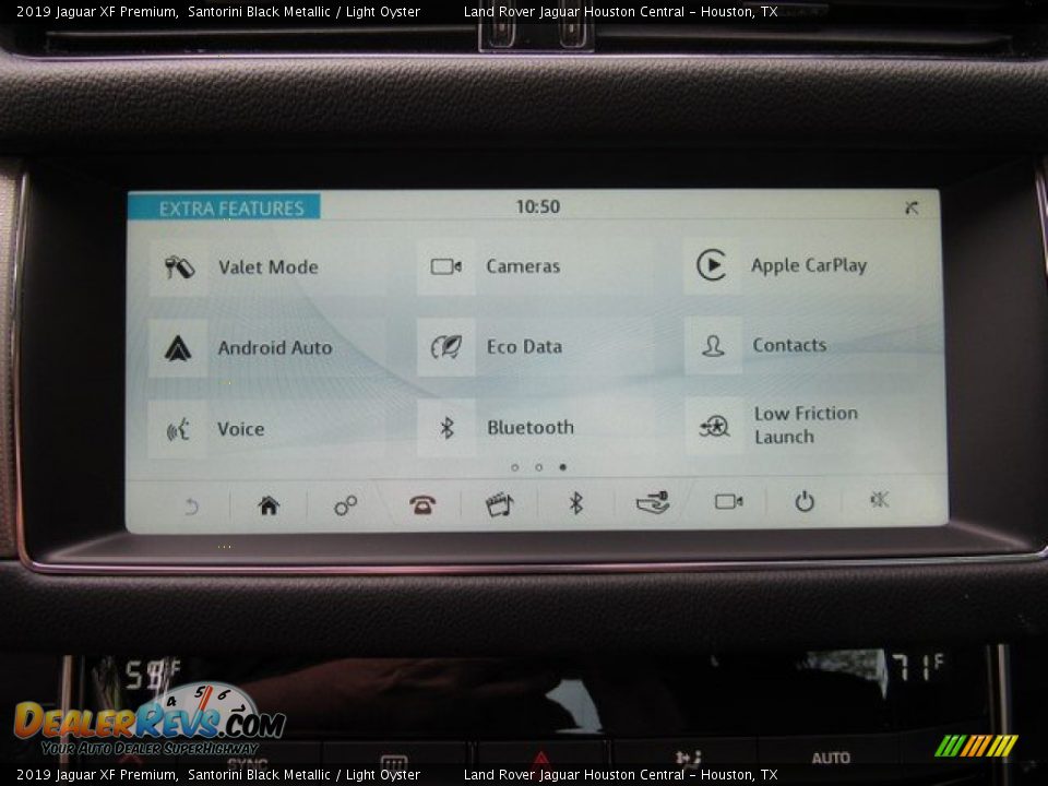 2019 Jaguar XF Premium Santorini Black Metallic / Light Oyster Photo #31