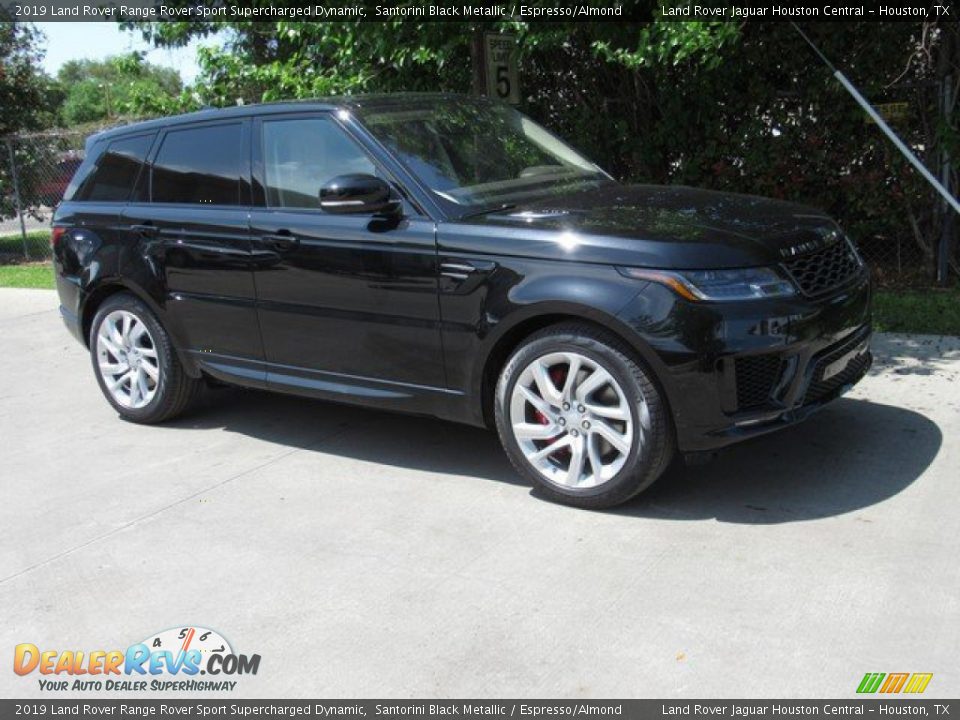 2019 Land Rover Range Rover Sport Supercharged Dynamic Santorini Black Metallic / Espresso/Almond Photo #1