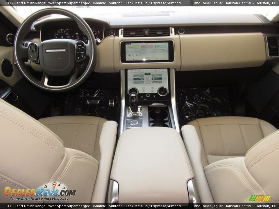 2019 Land Rover Range Rover Sport Supercharged Dynamic Santorini Black Metallic / Espresso/Almond Photo #4