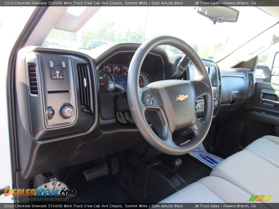 2019 Chevrolet Silverado 3500HD Work Truck Crew Cab 4x4 Chassis Summit White / Dark Ash/Jet Black Photo #20