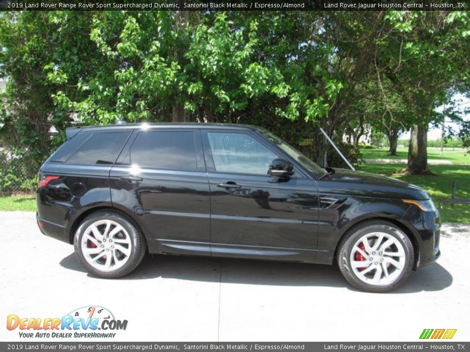 2019 Land Rover Range Rover Sport Supercharged Dynamic Santorini Black Metallic / Espresso/Almond Photo #6