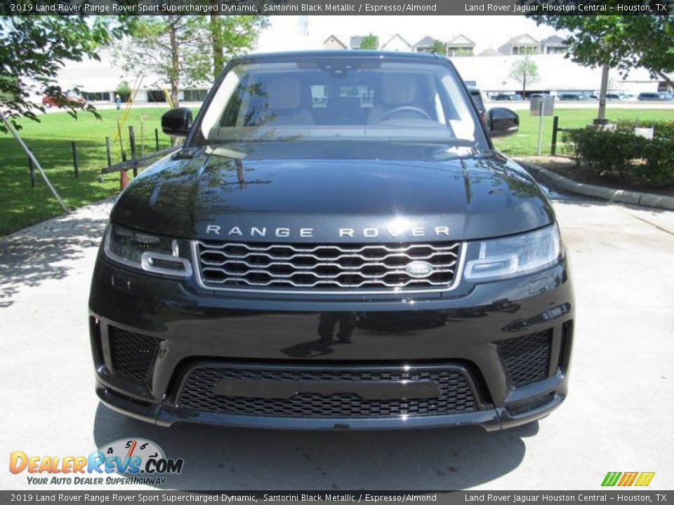 2019 Land Rover Range Rover Sport Supercharged Dynamic Santorini Black Metallic / Espresso/Almond Photo #9