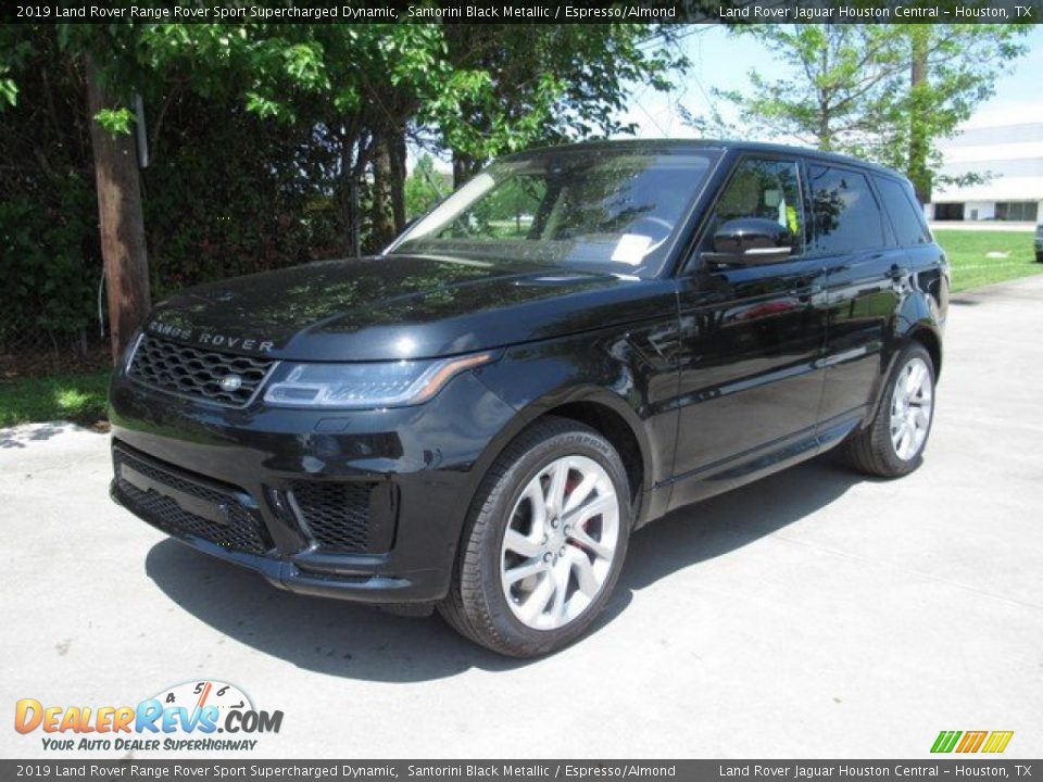 2019 Land Rover Range Rover Sport Supercharged Dynamic Santorini Black Metallic / Espresso/Almond Photo #10