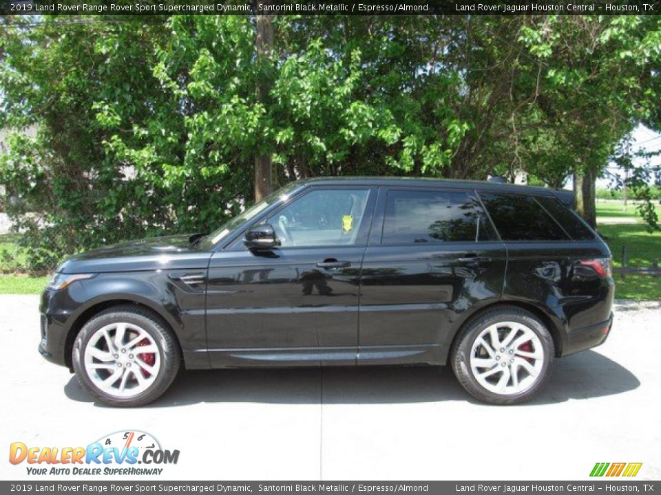 2019 Land Rover Range Rover Sport Supercharged Dynamic Santorini Black Metallic / Espresso/Almond Photo #11