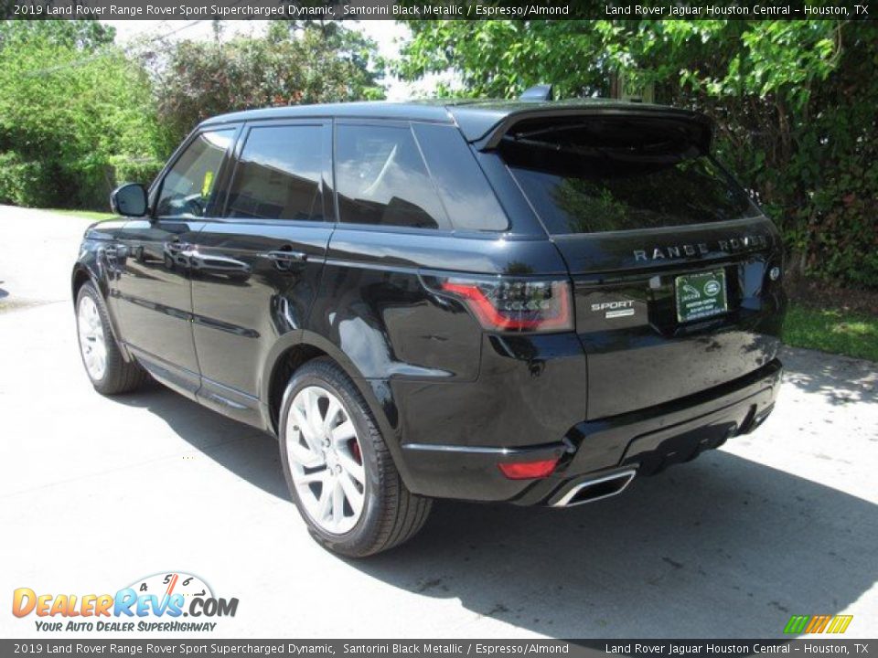 2019 Land Rover Range Rover Sport Supercharged Dynamic Santorini Black Metallic / Espresso/Almond Photo #12