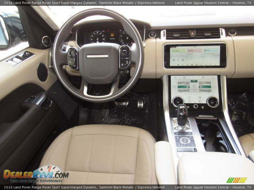 2019 Land Rover Range Rover Sport Supercharged Dynamic Santorini Black Metallic / Espresso/Almond Photo #14