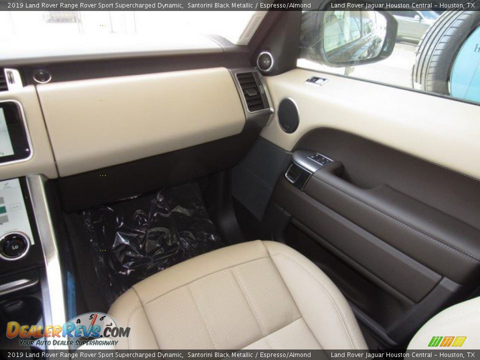 2019 Land Rover Range Rover Sport Supercharged Dynamic Santorini Black Metallic / Espresso/Almond Photo #15